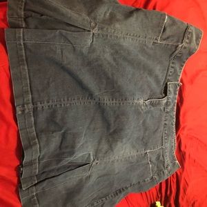 Medium wash denim skirt